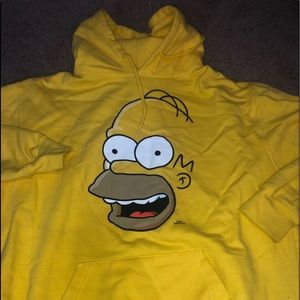 Yellow Homer Simpson Universal Studios Hoodie